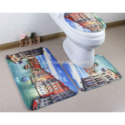 Heat Transfer Print Carpet untuk Bath Mat